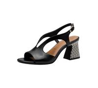 Tamaris Sandalette Damen Leder Blockabsatz Schwarz Größe 41
