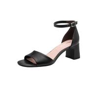 Tamaris Damen Heeled Sandals Leder, schwarz, 41 EU