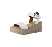 Tamaris Damen Sandalette 28712 Weißes Leder Keilabsatz Größe 41 EU