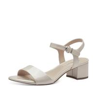 Tamaris Damen Sandalette – Blockabsatz, Beige – Größe 36 EU
