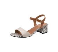 Tamaris Damen Heeled Sandals Synthetik, beige, 39 EU