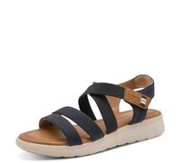 Tamaris Damen Heeled Sandals Synthetik, blau, 38 EU