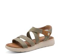 Tamaris Damen Heeled Sandals Synthetik, grün, 39 EU