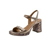 Tamaris Damen Heeled Sandals Synthetik, metallic, 37 EU