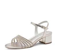 Tamaris Damen Heeled Sandals Synthetik, metallic, 39 EU