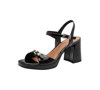 Tamaris Damen Heeled Sandals Synthetik, schwarz, 40 EU