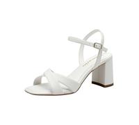 Tamaris Damen Heeled Sandals Synthetik, weiß, 36 EU