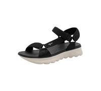 Tamaris Damen Heeled Sandals Textil, schwarz, 39 EU
