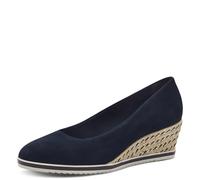 Tamaris Damen Klassische Ballerinas, Frauen Flats,Comfort Lining,TOUCHit-Fußbett,Slip-ons,klassisch elegant,Ballerinen,Navy,42 EU