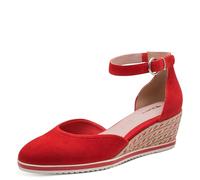 Tamaris Damen Keilpumps, Frauen Pumps,TOUCHit-Fußbett,trage-Komfort,Trend,weich,weit,Weite,Silber,Silber,schwarz,blau,rot,Gold,RED,38 EU