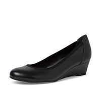 Tamaris Damen Keilpumps Leder Keilabsatz; Black/schwarz; 38 EU
