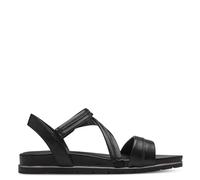 Tamaris Damen Keilsandalen, Frauen Sandalen,Freizeitschuhe,offene Schuhe,Strandschuhe,Keilsandaletten,Keilabsatz,Wedge-Heel,hoch,Black,39 EU