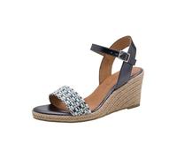 Tamaris Damen Heeled Sandals Synthetik, blau, 38 EU