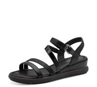 Tamaris Damen Keilsandalen 1-28713-46 TOUCHit-Fußbett Nieten Schwarz Größe 37