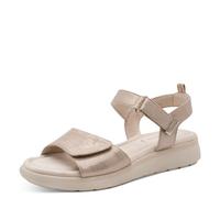 Tamaris Damen Keilsandalen, Frauen Sandalen,TOUCHit-Fußbett,braun,Rose,blau,grau,Navy,Amazon,Leder,Weiss,Rose,Touch-it,LT Gold Struct,36 EU