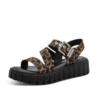 Tamaris Damen Keilsandalen, Frauen Sandalen,TOUCHit-Fußbett,Gruen,komfortable,laessig,langlebig,leger,Papaw,Pass-Form,Pepper,Leopard,38 EU