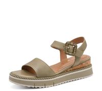 Tamaris Da.-Sandalette für Damen, grün, Größe 38 EU