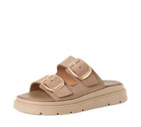 Tamaris Damen-Pantolette TAUPE NUBUC Größe 37