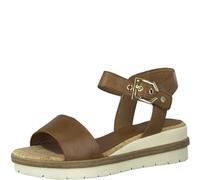 Tamaris Damen Keilsandalen, Frauen Sandalen,TOUCHit-Fußbett,wortmann,sportlich,feminin,Heart and Sole,Lifestyle,modisch,klassisch,NUT,38 EU
