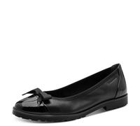Tamaris Damen Klassische Ballerinas, Frauen Ballerinas,TOUCHit-Fußbett,atmungs-aktiv,bequemlichkeit,breit,daempfung,elegant,Grey,Black,40 EU