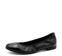 Tamaris Damen Klassische Ballerinas, Frauen Flats,Comfort Lining,TOUCHit-Fußbett,Slip-ons,klassisch elegant,Ballerinen,Black,41 EU