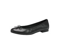 Tamaris Damen Klassische Ballerinas, Frauen Ballerinas,TOUCHit-Fußbett,Flats,Halbschuhe,Slipper,Slip-ons,Sommerschuhe,wortmann,Black,36 EU