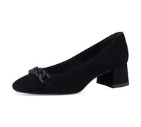 Tamaris Damen Klassische Ballerinas, Frauen Flats,ballerina-Schuhe,Ballett-Schuhe,ballet-flats,flach,Ausgehschuhe,Abendschuhe,BLACK,41 EU