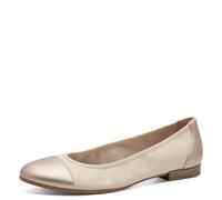 Tamaris Damen Klassische Ballerinas, Frauen Flats,Comfort Lining,TOUCHit-Fußbett,Slip-ons,klassisch elegant,Ballerinen,Ivory Comb,37 EU