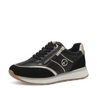 Tamaris Damen Klassische Ballerinas, Frauen Flats,Comfort Lining,TOUCHit-Fußbett,Slip-ons,klassisch elegant,Ballerinen,Black/Gold,37 EU