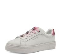 Tamaris Damen Ballerinas Klassisch - Comfort Lining, TOUCHit-Fußbett, Slip-ons - White/Pink 37