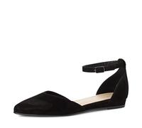 Tamaris Damen Klassische Ballerinas, Frauen Flats,Comfort Lining,TOUCHit-Fußbett,Slip-ons,klassisch elegant,Ballerinen,Black,40 EU