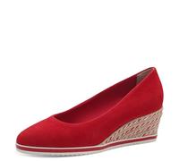 Tamaris Damen Klassische Ballerinas, Frauen Flats,Comfort Lining,TOUCHit-Fußbett,Slip-ons,klassisch elegant,Ballerinen,RED,37 EU