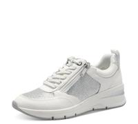 Tamaris Damen Klassische Ballerinas, Frauen Flats,Comfort Lining,TOUCHit-Fußbett,Slip-ons,klassisch elegant,Ballerinen,Silver Comb,37 EU