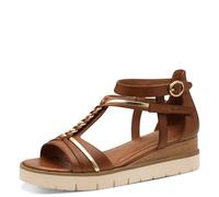 Tamaris Damen Klassische Ballerinas, Frauen Flats,Comfort Lining,TOUCHit-Fußbett,Slip-ons,klassisch elegant,Ballerinen,Cognac,37 EU