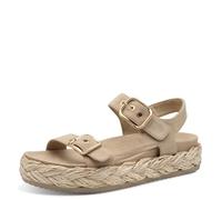 Tamaris Damen Klassische Ballerinas, Frauen Flats,Comfort Lining,TOUCHit-Fußbett,Slip-ons,klassisch elegant,Ballerinen,TAN,40 EU