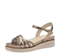 Tamaris Damen Klassische Ballerinas, Frauen Flats,Comfort Lining,TOUCHit-Fußbett,Slip-ons,klassisch elegant,Ballerinen,Bronce Comb,36 EU