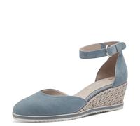 Tamaris Damen Klassische Ballerinas, Frauen Flats,Comfort Lining,TOUCHit-Fußbett,Slip-ons,klassisch elegant,Ballerinen,Light Blue,36 EU