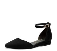 Tamaris Damen Klassische Ballerinas, Frauen Flats,Comfort Lining,TOUCHit-Fußbett,Slip-ons,klassisch elegant,Ballerinen,Black,40 EU