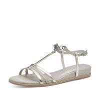 Tamaris Damen Klassische Ballerinas, Frauen Flats,Comfort Lining,TOUCHit-Fußbett,Slip-ons,klassisch elegant,Ballerinen,Platinum Comb,41 EU