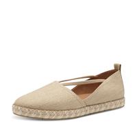 Tamaris Damen Klassische Ballerinas, Frauen Flats,Comfort Lining,TOUCHit-Fußbett,slip-ons,klassisch elegant,ballerinen,BEIGE,38 EU