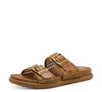 Tamaris Pantolette (52871863-38) – Damen Gr. 38, braun (cognac), Textil/Lederimitat, Plateau