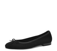 Tamaris Damen Klassische Ballerinas, Frauen Flats,Slip-ons,Freizeitschuhe,sportlich,Ballerinen,Pumps,Halbschuhe,Sommerschuhe,Black,36 EU