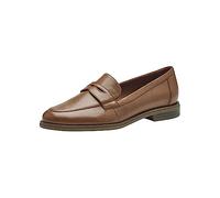 Tamaris Damen Klassische Ballerinas, Frauen Flats,TOUCHit-Fußbett,Slip-ons,klassisch elegant,Ballerinen,Pumps,Halbschuhe,Slipper,NUT Leather,37 EU