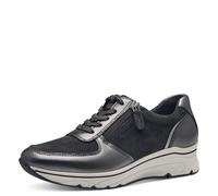 Tamaris Damen Klassische Ballerinas, Frauen Flats,TOUCHit-Fußbett,Slip-ons,klassisch elegant,Ballerinen,Pumps,Halbschuhe,Slipper,Anthracite COM,38 EU