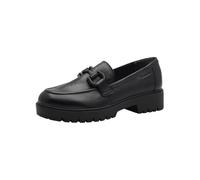 Tamaris Damen Klassische Ballerinas, Frauen Flats,TOUCHit-Fußbett,Slip-ons,klassisch elegant,Ballerinen,Pumps,Halbschuhe,Slipper,Black Leather,37 EU