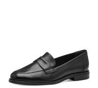 Tamaris Damen Klassische Ballerinas, Frauen Flats,TOUCHit-Fußbett,Slip-ons,klassisch elegant,Ballerinen,Pumps,Halbschuhe,Slipper,Black Leather,38 EU