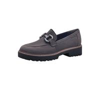Tamaris Damen Klassische Ballerinas, Frauen Flats,TOUCHit-Fußbett,Slip-ons,klassisch elegant,Ballerinen,Pumps,Halbschuhe,Slipper,Dark Grey,39 EU