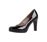 Tamaris Damen Klassische Pumps, Frauen Absatzschuhe,TOUCHit-Fußbett,Ausgehschuhe,Abendschuhe,Court Shoes,stöckelschuhe,Black PATENT,40 EU