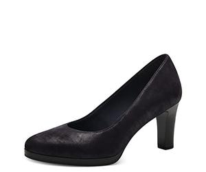 Tamaris Damen Klassische Pumps, Frauen Absatzschuhe,TOUCHit-Fußbett,bequem,Absatzschuhe,high Heels,hochhackige Schuhe,Navy Pearl,41 EU