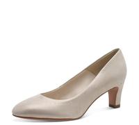 Tamaris Damen Klassische Pumps, Frauen Pumps,TOUCHit-Fußbett,Lifestyle,modisch,klassisch,Nieten,Schleifen,Strass-Steine,Rose,Champagne,37 EU